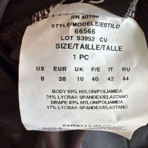 Miraclesuit Must Have Escape One-Piece Slimming Underwire Swimsuit Brown Sz 8 - Picture 2 of 9